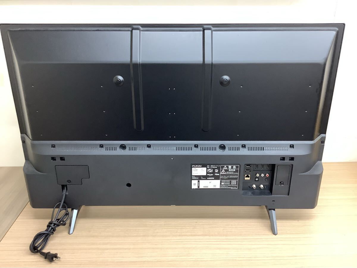 ○営HM122-后S家B【埼玉発】FUNAI 液晶テレビ FL-43UF340 43V型 4K Fire TV 2022年制 リモコン付 フナイ※通電動作確認(rèn)済み　家電