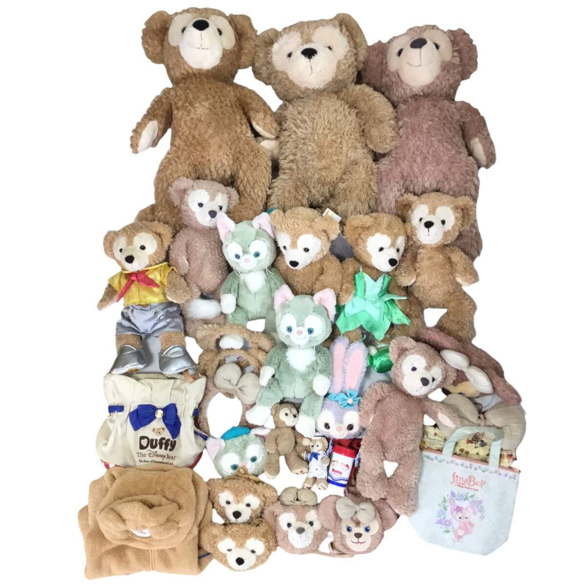■Disney Sea ディズニーシー DUFFY＆FRIENDS ダッフィー/シェリーメイ他 ぬいぐるみ まとめ売り 白タグ 中古品 8.78kg