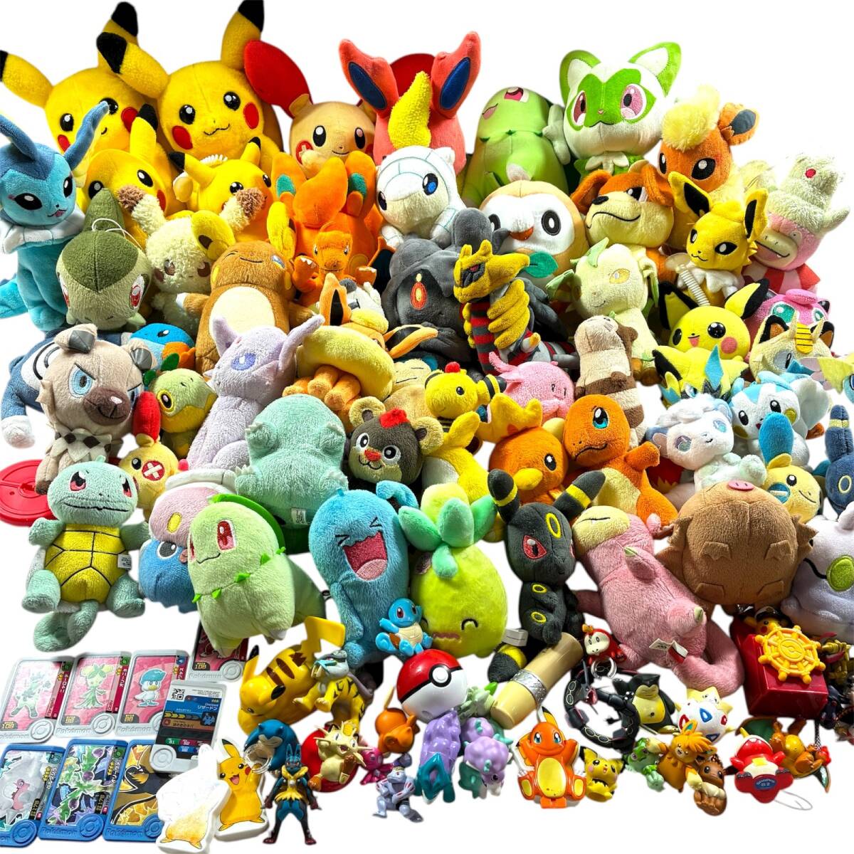 ★ ポケモン pokemon ぬいぐるみ グッズ まとめ ピカチュウ 伝説 イーヴイシリーズ 御三家 ブラッキー など 現(xiàn)狀品 3.35kg