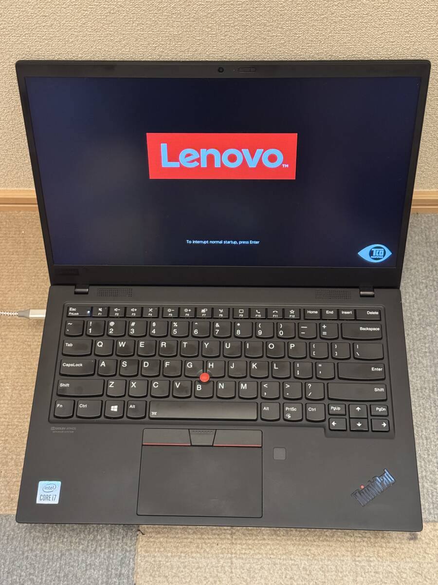 美品 ThinkPad X1 英語キーボード 10世代Corei7 メモリ16G ThinkPad X1 Carbon Gen8 i7-10510U 16G SSD256G 14インチWUXGA Wi-Fi6