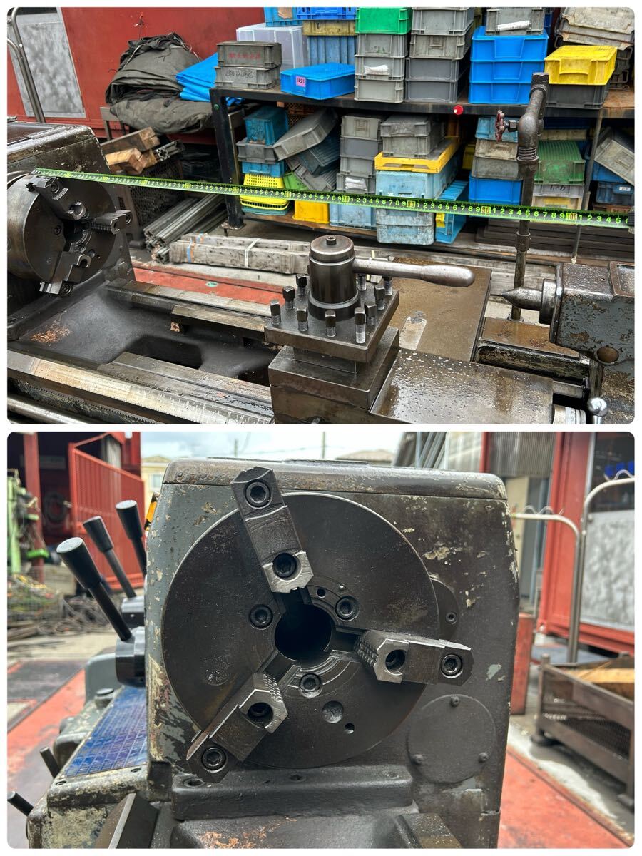 T2063 森精機 旋盤 MS-850 主軸貫通穴徑50 主軸回転數(shù)32-1800rpm 心間850 ベッド上の振り435 橫送り臺上の振り250 200V 50Hz【動作確認(rèn)済】