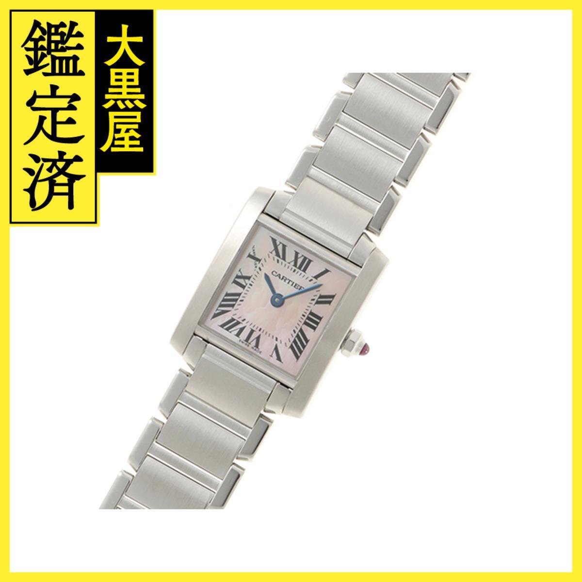 Cartier カルティエ タンクフランセーズ W51028Q3 SS ピンクシェル 女性用/Ladies watches_画像2