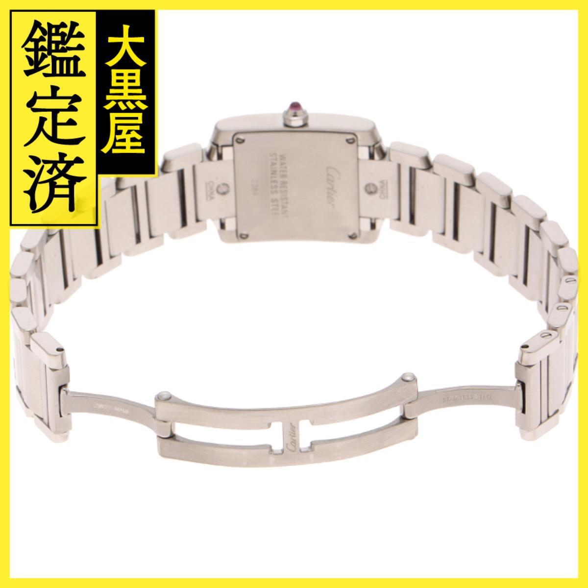 Cartier カルティエ タンクフランセーズ W51028Q3 SS ピンクシェル 女性用/Ladies watches_画像4