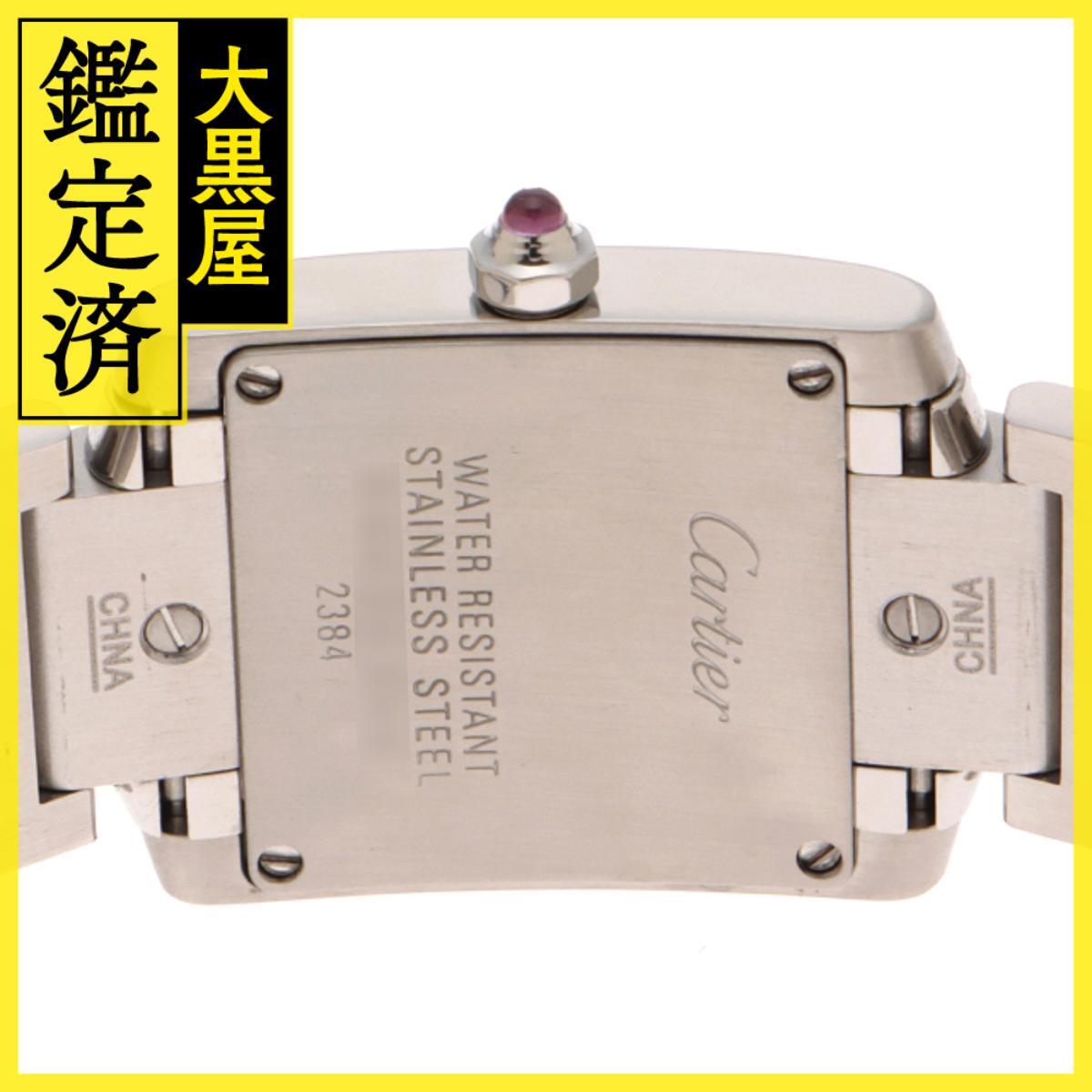 Cartier カルティエ タンクフランセーズ W51028Q3 SS ピンクシェル 女性用/Ladies watches_画像5