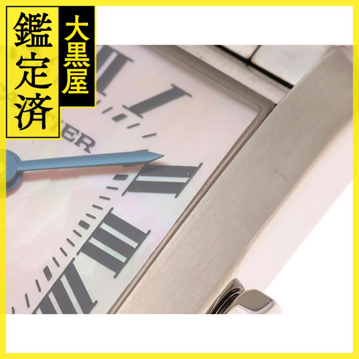 Cartier カルティエ タンクフランセーズ W51028Q3 SS ピンクシェル 女性用/Ladies watches_画像7