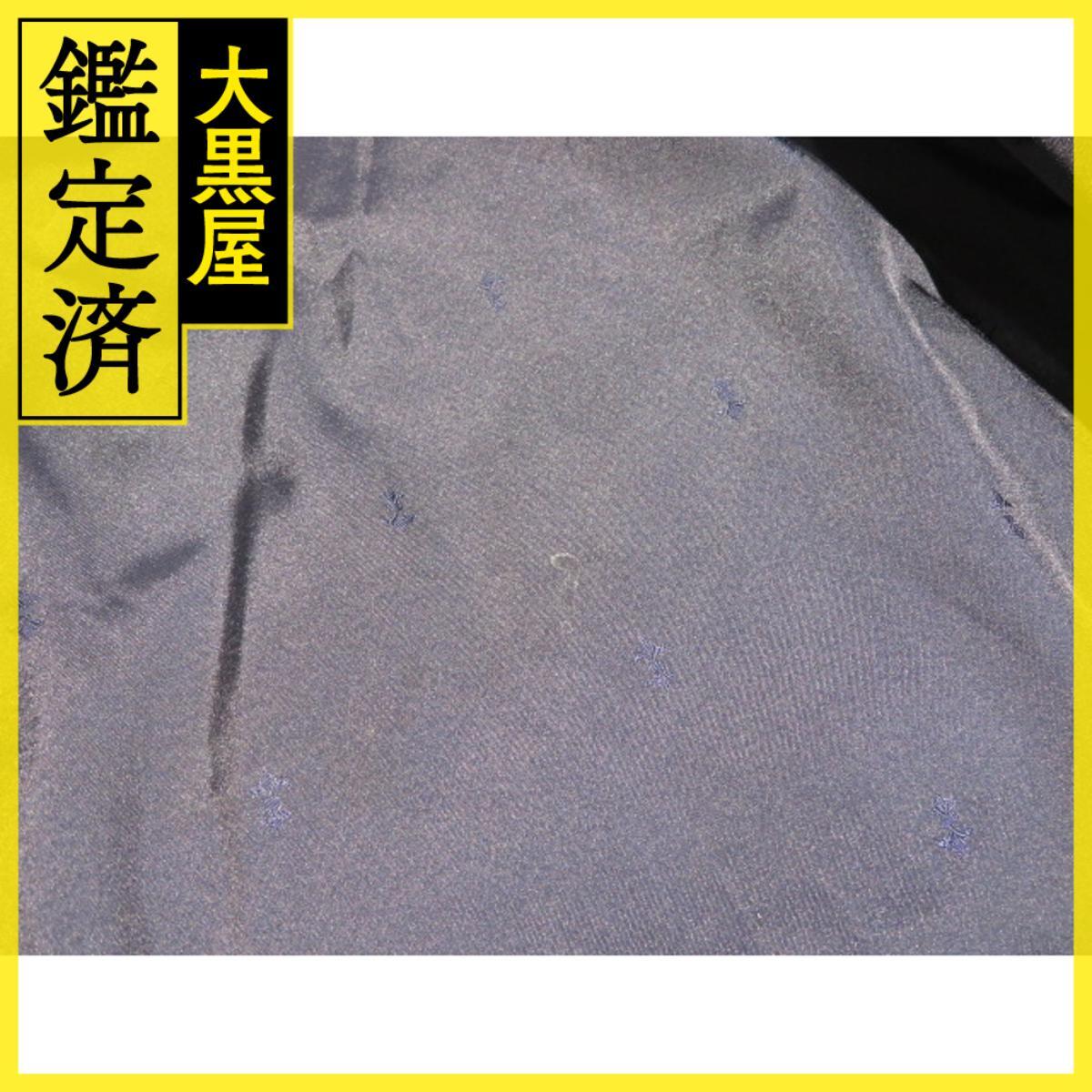 LOUIS VUITTON　ルイヴィトン　ロゴパッチジャケット　メンズ44　ブラック　ラムスキン　HGL01EJLD