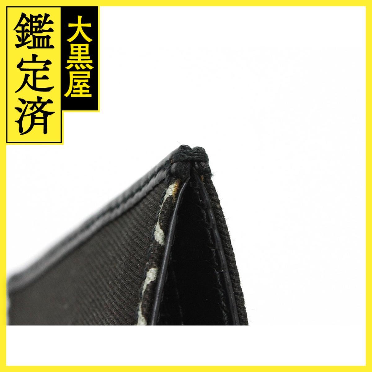 CHANEL シャネル COCOプリントコインケース ブラック/ホワイト/ゴールド金具 キャンバス/レザー