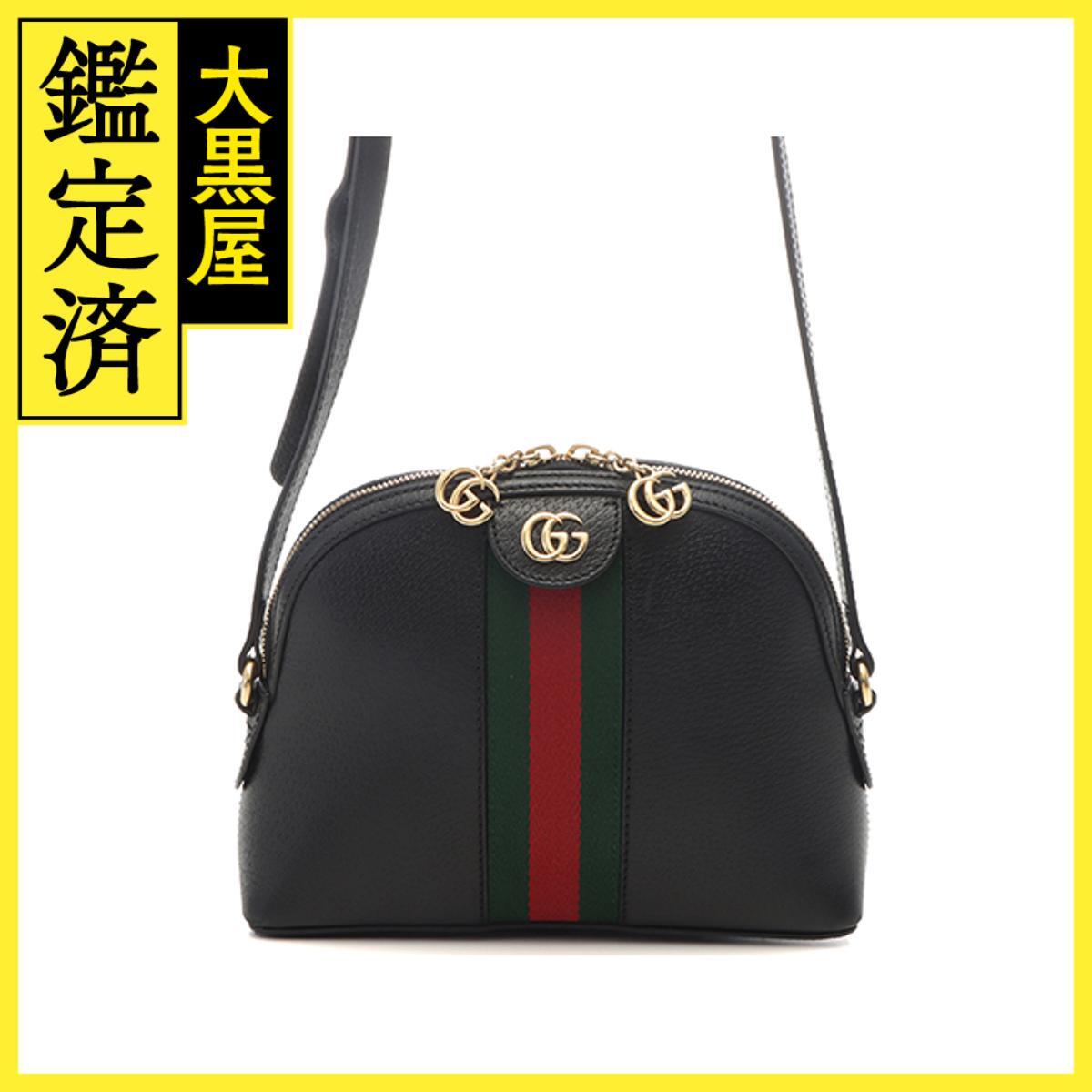 GUCCI　グッチ　オフィディアスモール・ショルダーバック　ブラックレザー　499621　2121000020435_画像1