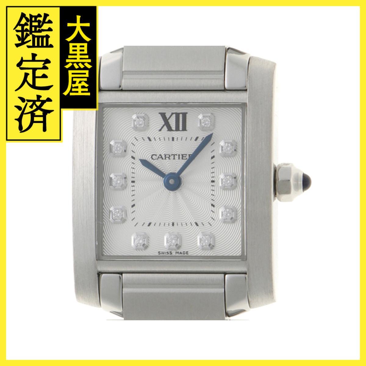 Cartier カルティエ タンクフランセーズ WE110006 SS クォーツ シルバー11PD 女性用/Ladies watches_画像1