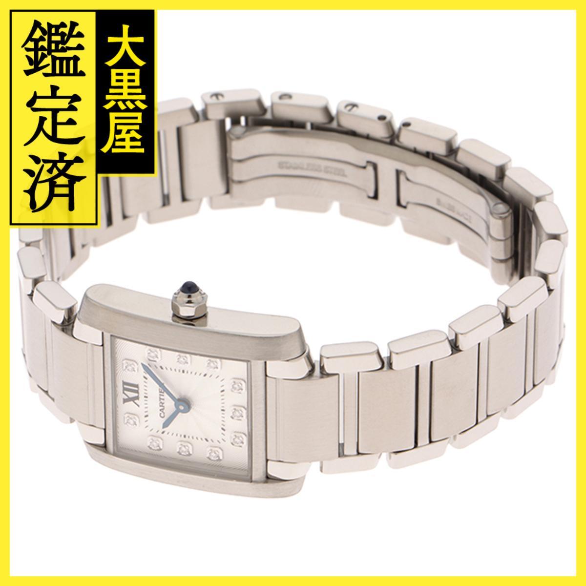Cartier カルティエ タンクフランセーズ WE110006 SS クォーツ シルバー11PD 女性用/Ladies watches_画像3