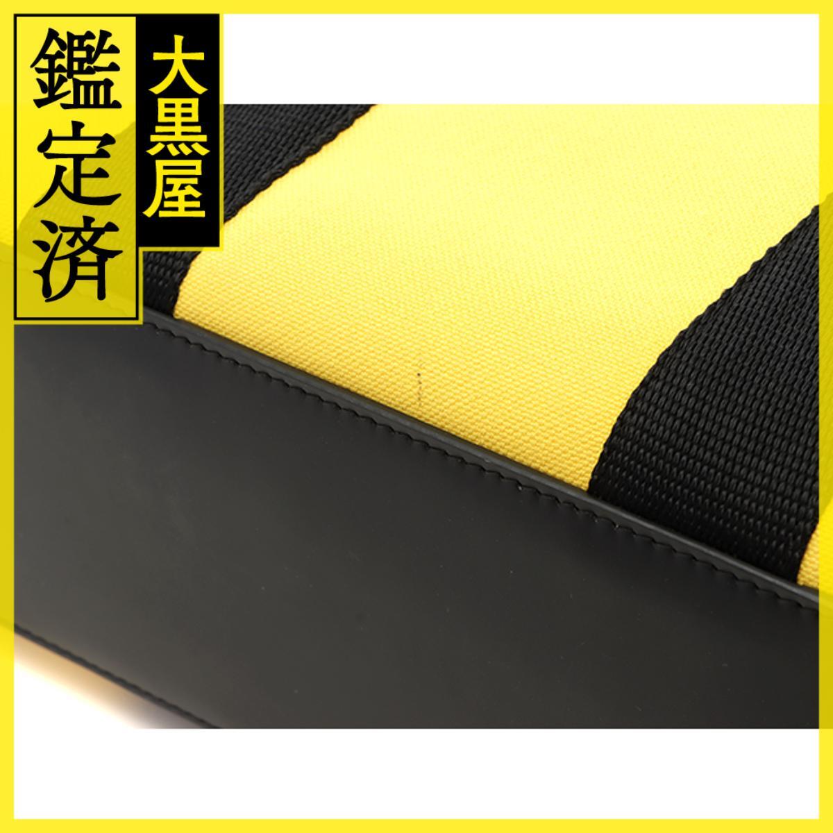 BALENCIAGA Balenciaga аппаратное обеспечение маленький большая сумка мужской желтый черный парусина 2148103897573