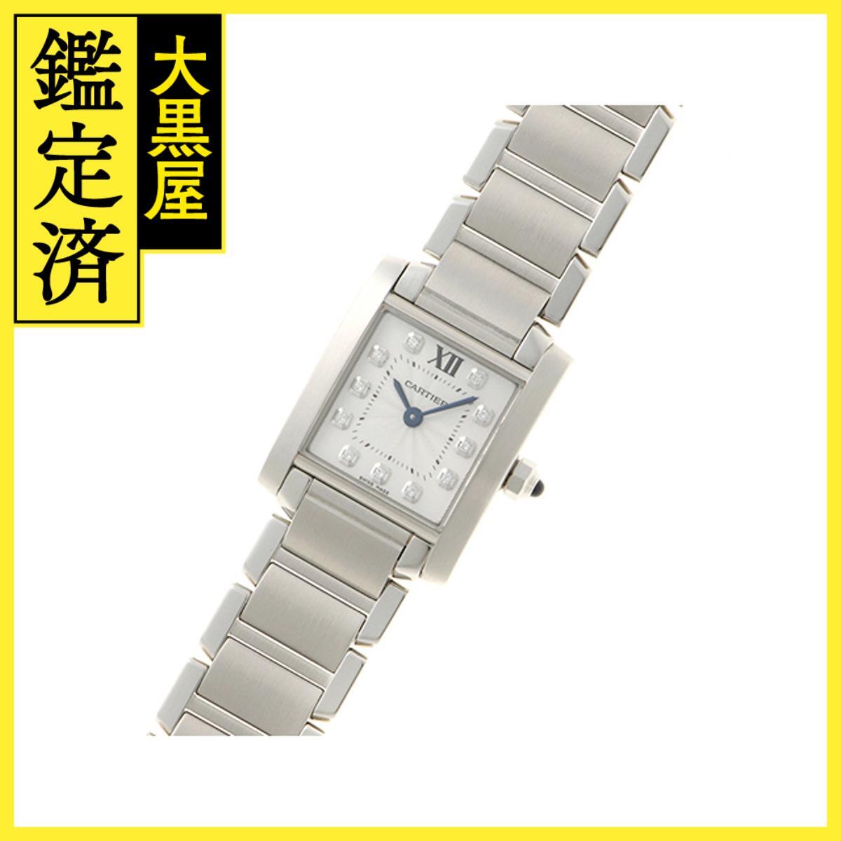 Cartier カルティエ タンクフランセーズ WE110006 SS クォーツ シルバー/11PD 女性用/Ladies watches_画像2