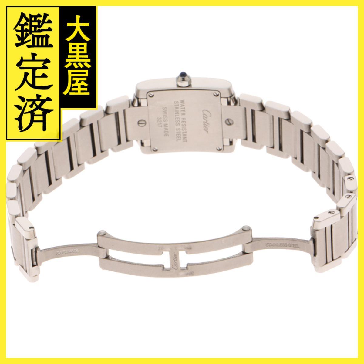 Cartier カルティエ タンクフランセーズ WE110006 SS クォーツ シルバー/11PD 女性用/Ladies watches_画像4