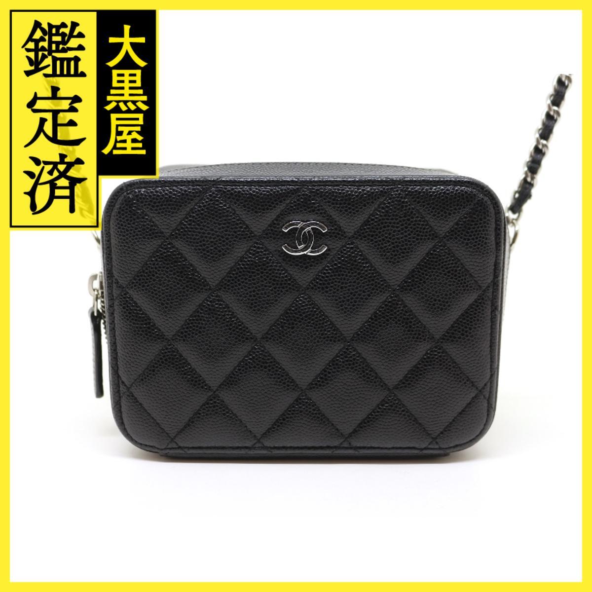 CHANEL　シャネル　ミニカメラバッグ　ブラック/SV　シルバー金具　AP2426　2120000340628_画像1