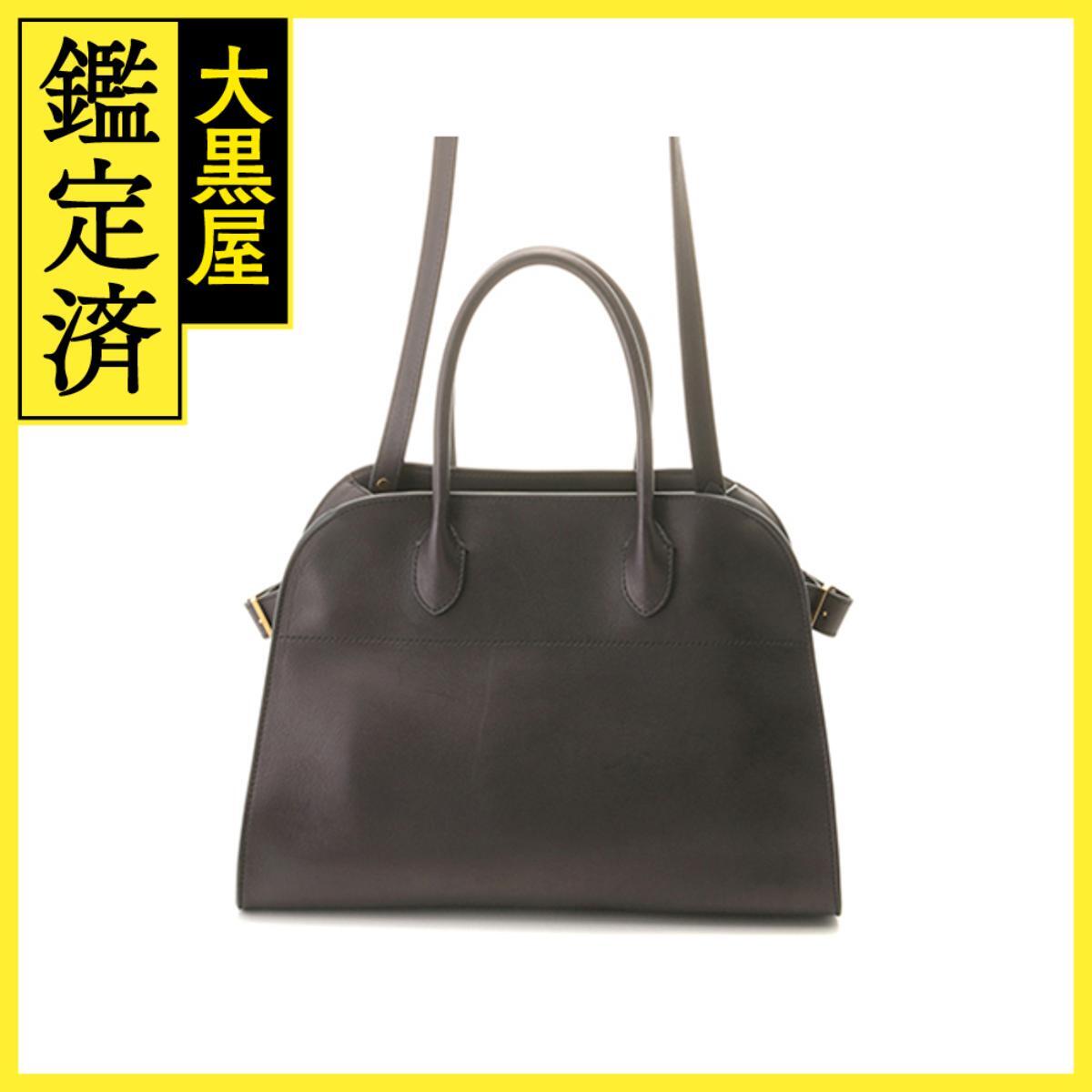 THE ROW ザ・ロウ Soft Margaux 12 マルゴー12 W1586L72 ブラック/ゴールド金具 カーフレザー