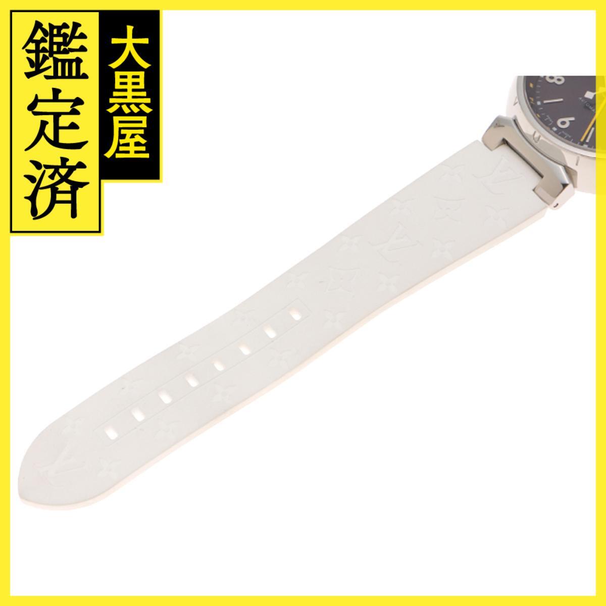 Louis Vuitton ルイ?ヴィトン タンブール GMT Q1131 SS/ラバー 自動 ブラウン 男性用/Men's watches