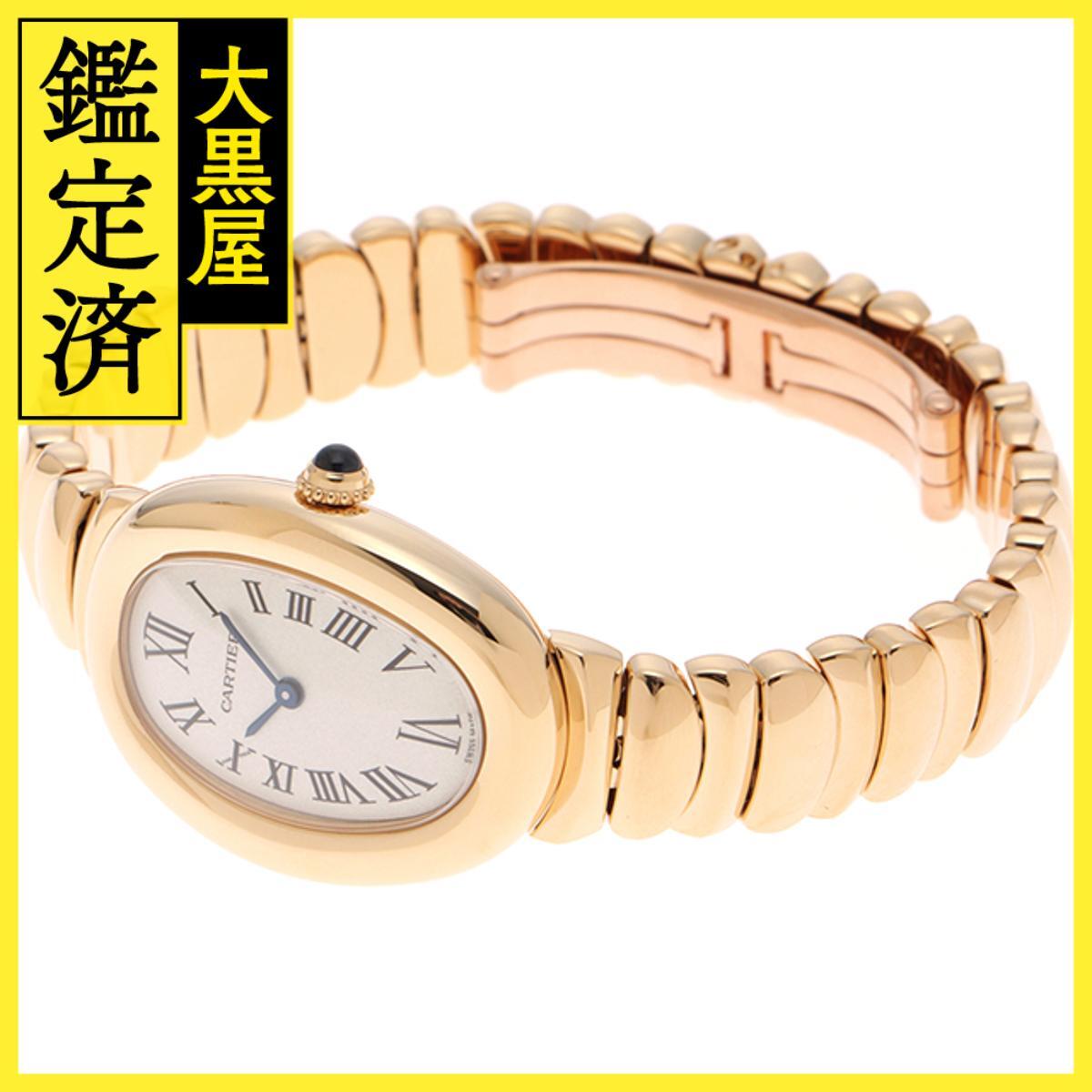 Cartier カルティエ ベニュワール ウォッチ スモールモデル WGBA0043 750YG クォーツ シルバー/ローマン 女性用/Ladies_画像3