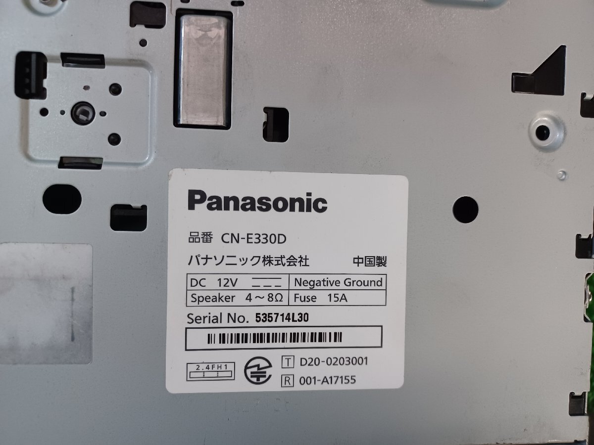 338043★Panasonic/パナソニック【CN-E330D】ストラーダ メモリー ナビ★ワンセグ付★地デジ CD 再生 Bluetooth 地図 2020年★動(dòng)作OK