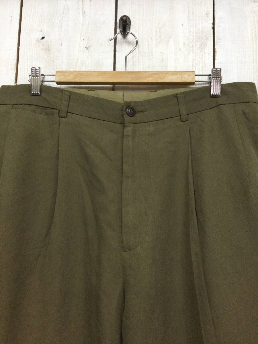 NAUTICA ノーティカ CLASSIC FIT 2タック スラックス パンツ W38 L34 メンズXL 大きめ 状態良好_画像2