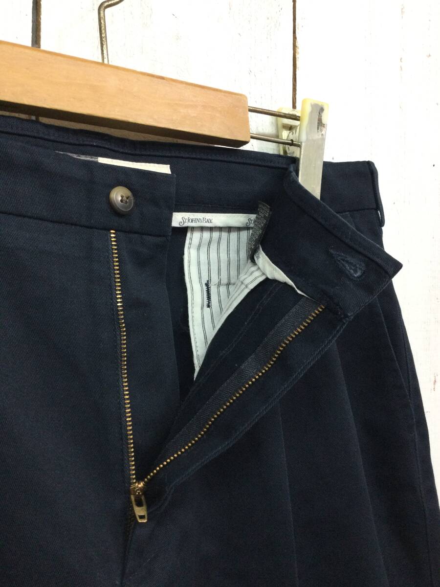ST.JOHN’SBAY RELAXED FIT 2タック チノパン コットンパンツ W35 L32 メンズL〜 大きめ 良品綺麗_画像5
