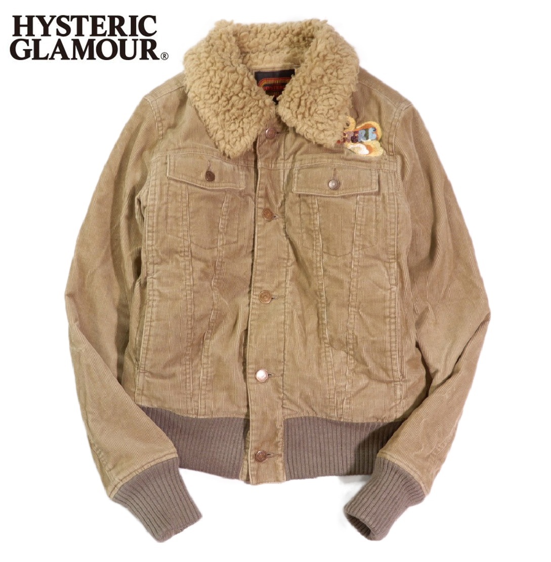 ヴィンテージ ヒステリックグラマー ヒステリックス HYSTERICS HYSTERIC GLAMOUR コーデュロ 里ボア ブルゾン ジャンパー 