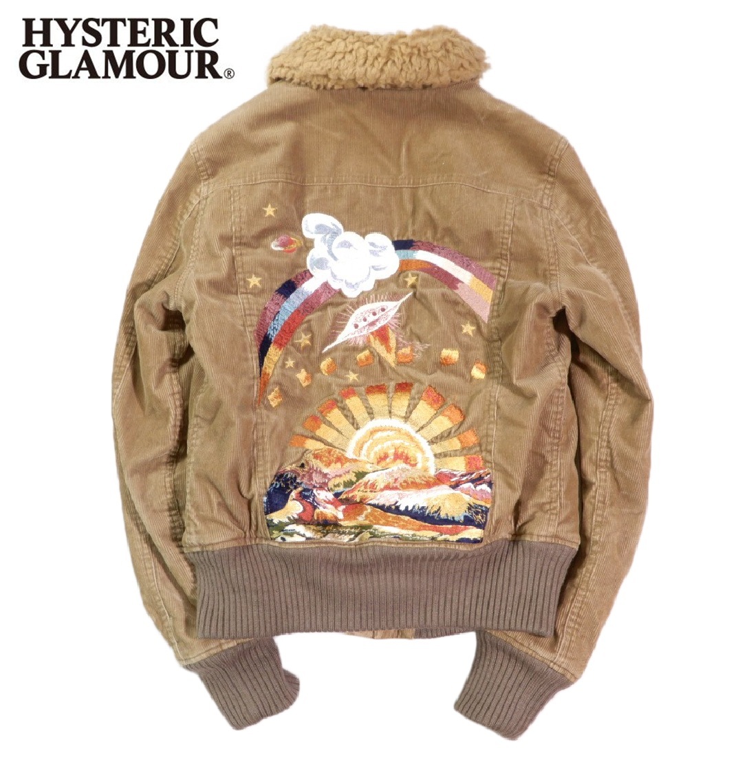 ヴィンテージ ヒステリックグラマー ヒステリックス HYSTERICS HYSTERIC GLAMOUR コーデュロ 里ボア ブルゾン ジャンパー 