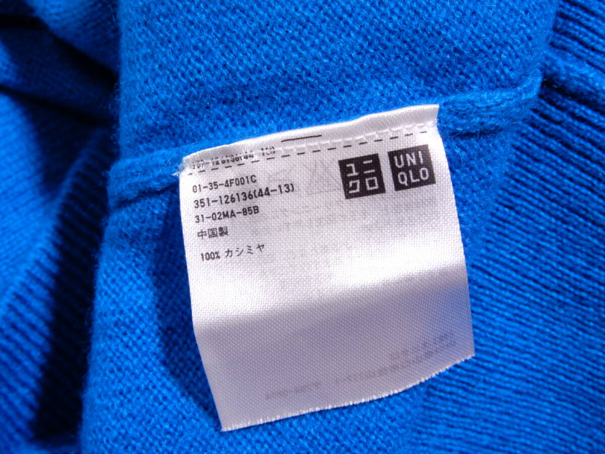 ユニクロ UNIQLO 上質◆ カシミヤ100% Vネック ニット プルオーバー L_画像6