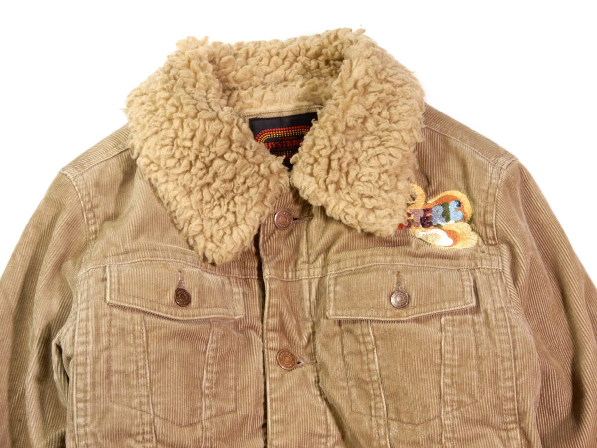 ヴィンテージ ヒステリックグラマー ヒステリックス HYSTERICS HYSTERIC GLAMOUR コーデュロ 里ボア ブルゾン ジャンパー 