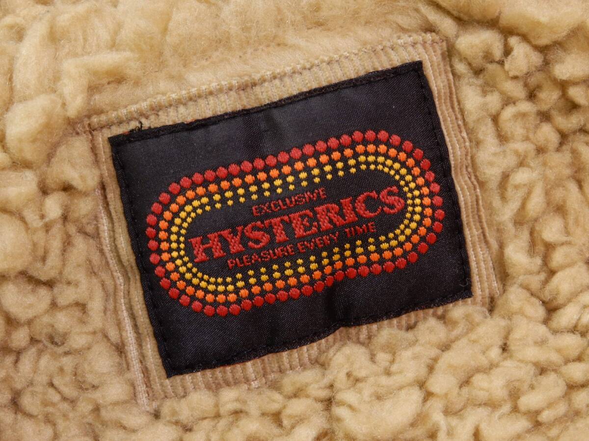 ヴィンテージ ヒステリックグラマー ヒステリックス HYSTERICS HYSTERIC GLAMOUR コーデュロ 里ボア ブルゾン ジャンパー 