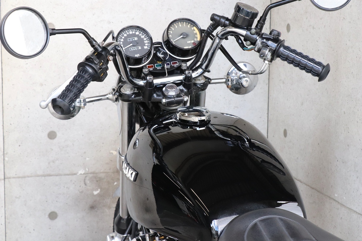 橫浜～　Kawasaki　Z1　74年?。?Ｂ　黒豆　ブラック爆発仕様　カスタム　綺麗　車検３年付　好調