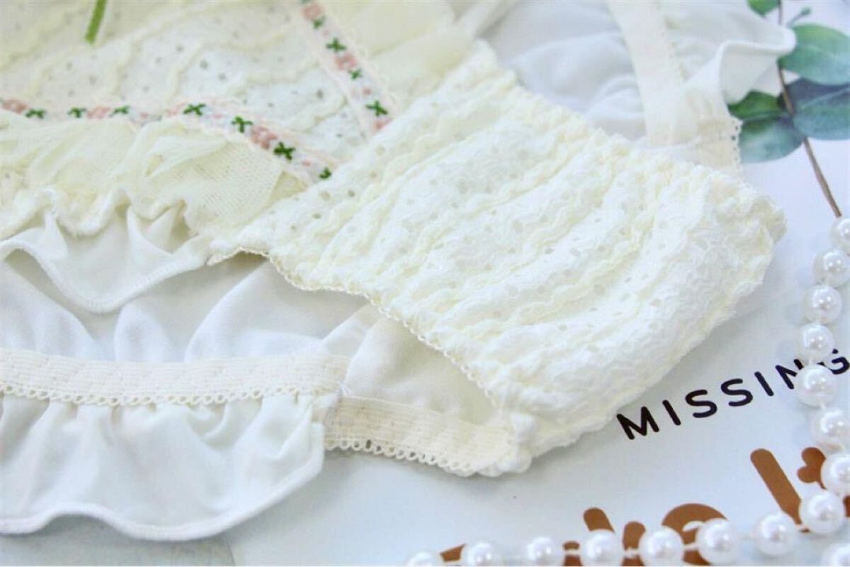 2枚組Ｌレディース下着 フリル付き リボン＆レース可愛い女の子ショーツ　433号_画像7