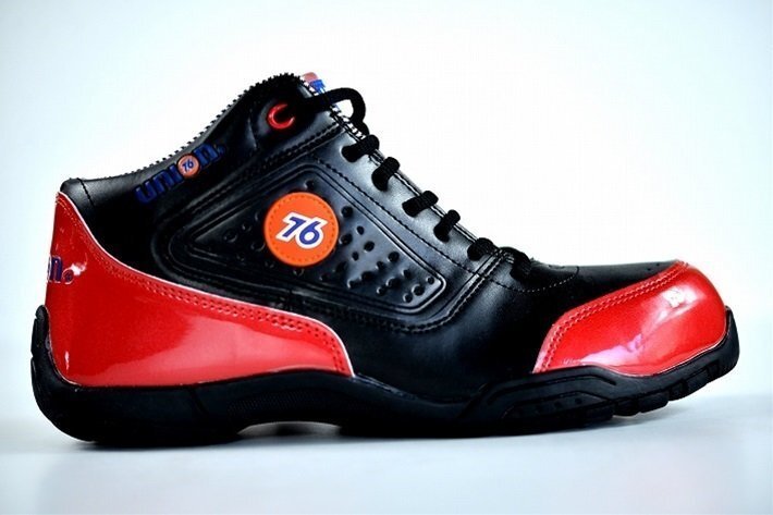 安全靴 メンズ スニーカー メンズ ブランド 鋼鉄先芯 IS規(guī)格S級相當(dāng) 76Lubricants ナナロク 3041 ブラック/レッド 27.0cm 新品 /