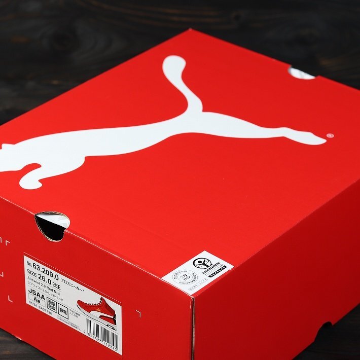PUMA プーマ 安全靴 メンズ エアツイスト スニーカー セーフティー ブランド 63.209.0 レッド ミッド 27.0cm / 新品 1円 スタート