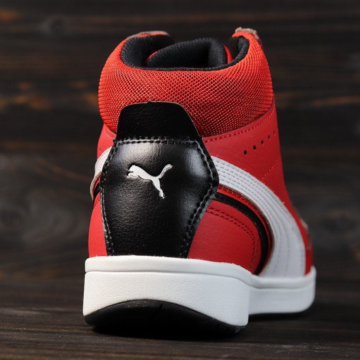PUMA プーマ 安全靴 メンズ エアツイスト スニーカー セーフティー ブランド 63.209.0 レッド ミッド 27.0cm / 新品 1円 スタート