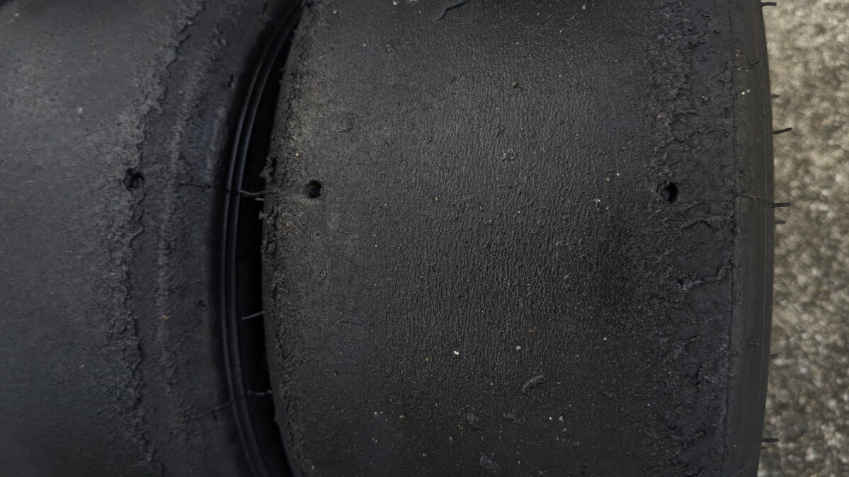 たっぷり○溝有　ダンロップSL22　レーシングカートタイヤ_画像2