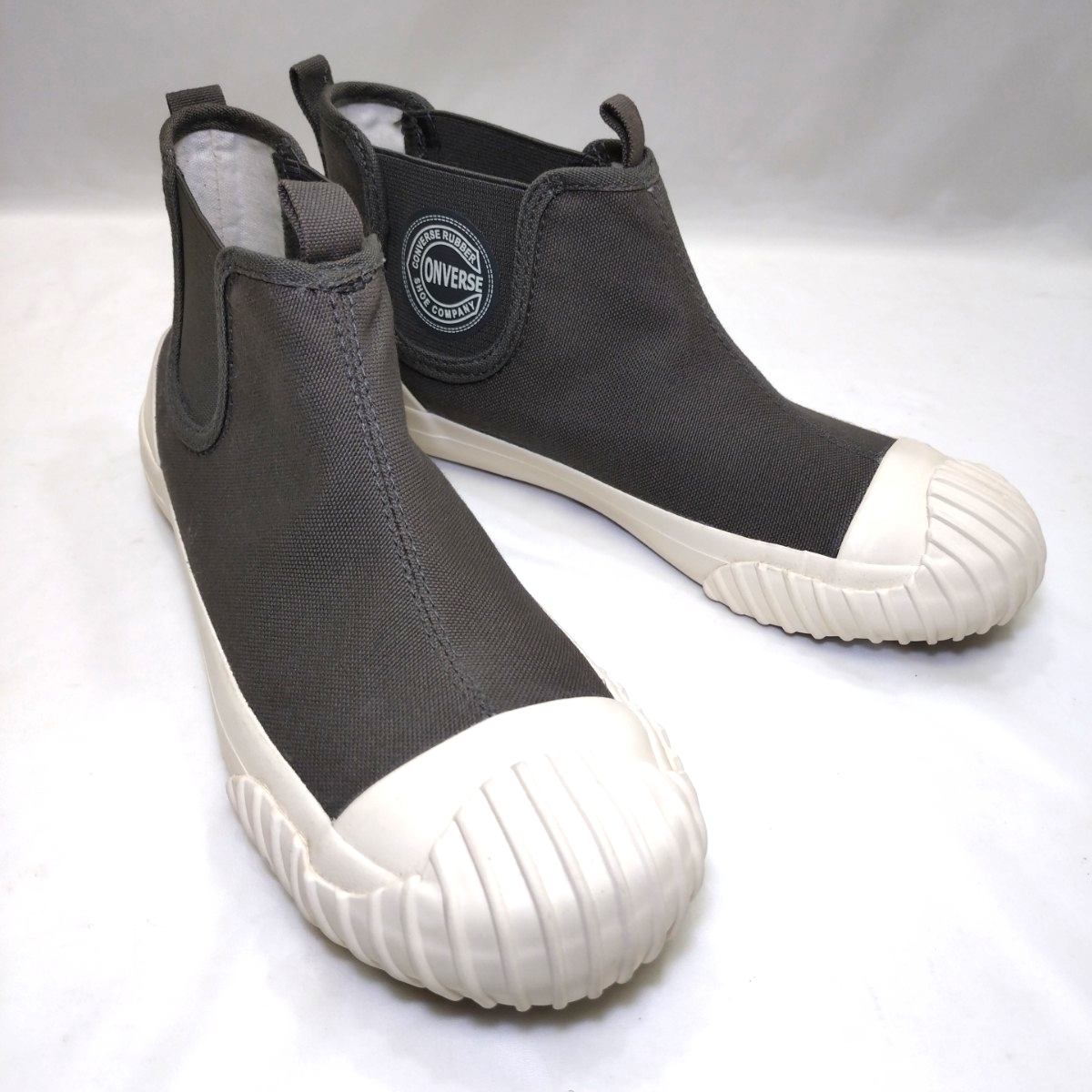 美品 レディース コンバース ビッグC FG サイドゴア CONVERSE BIG C FG SIDEGORE スニーカー スモーキーブラック 22.0cm ハイカット 靴_画像1