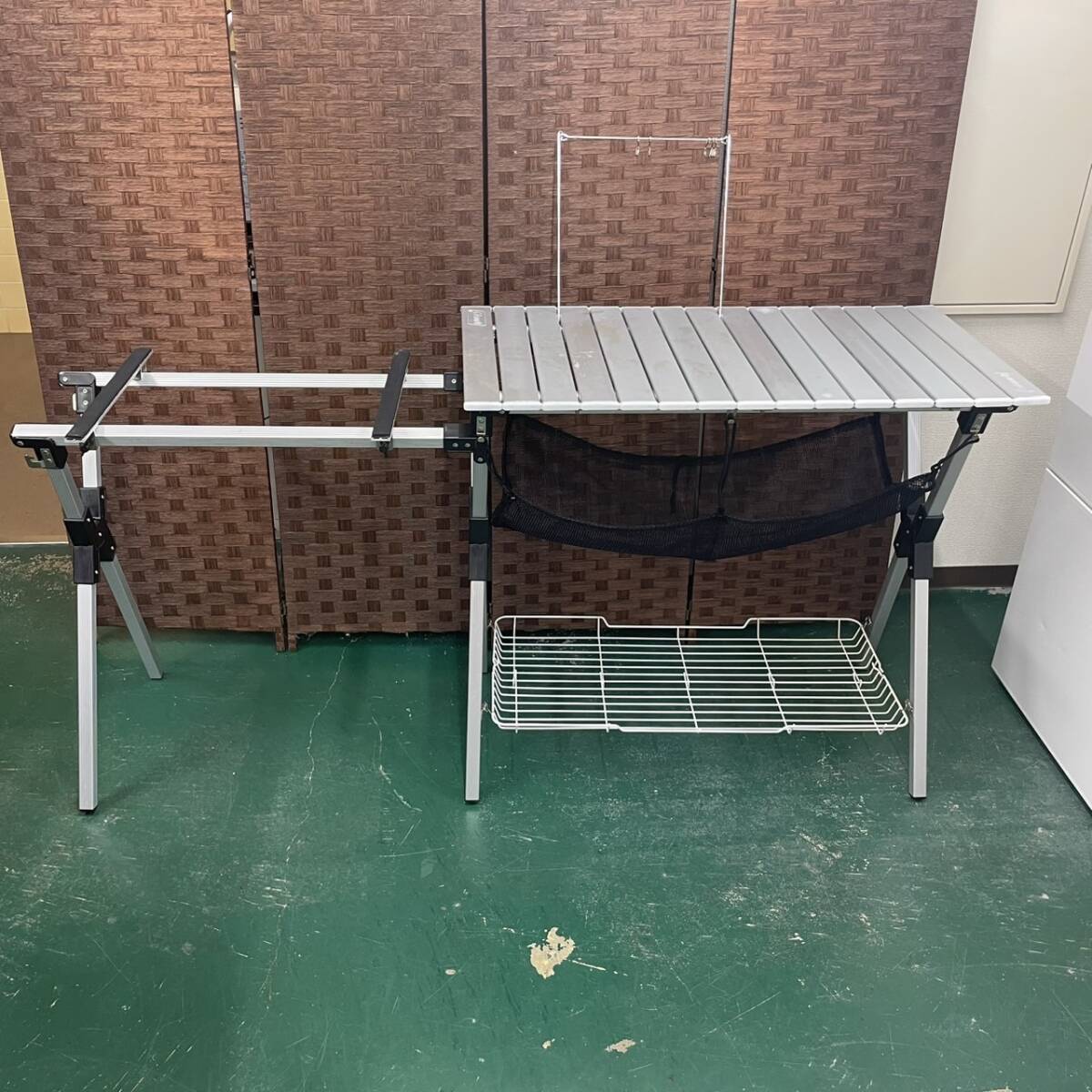 【廃番】コールマン アルミロールキッチンテーブル 170-5619 アウトドア キャンプ レジャー BBQ Coleman_画像1