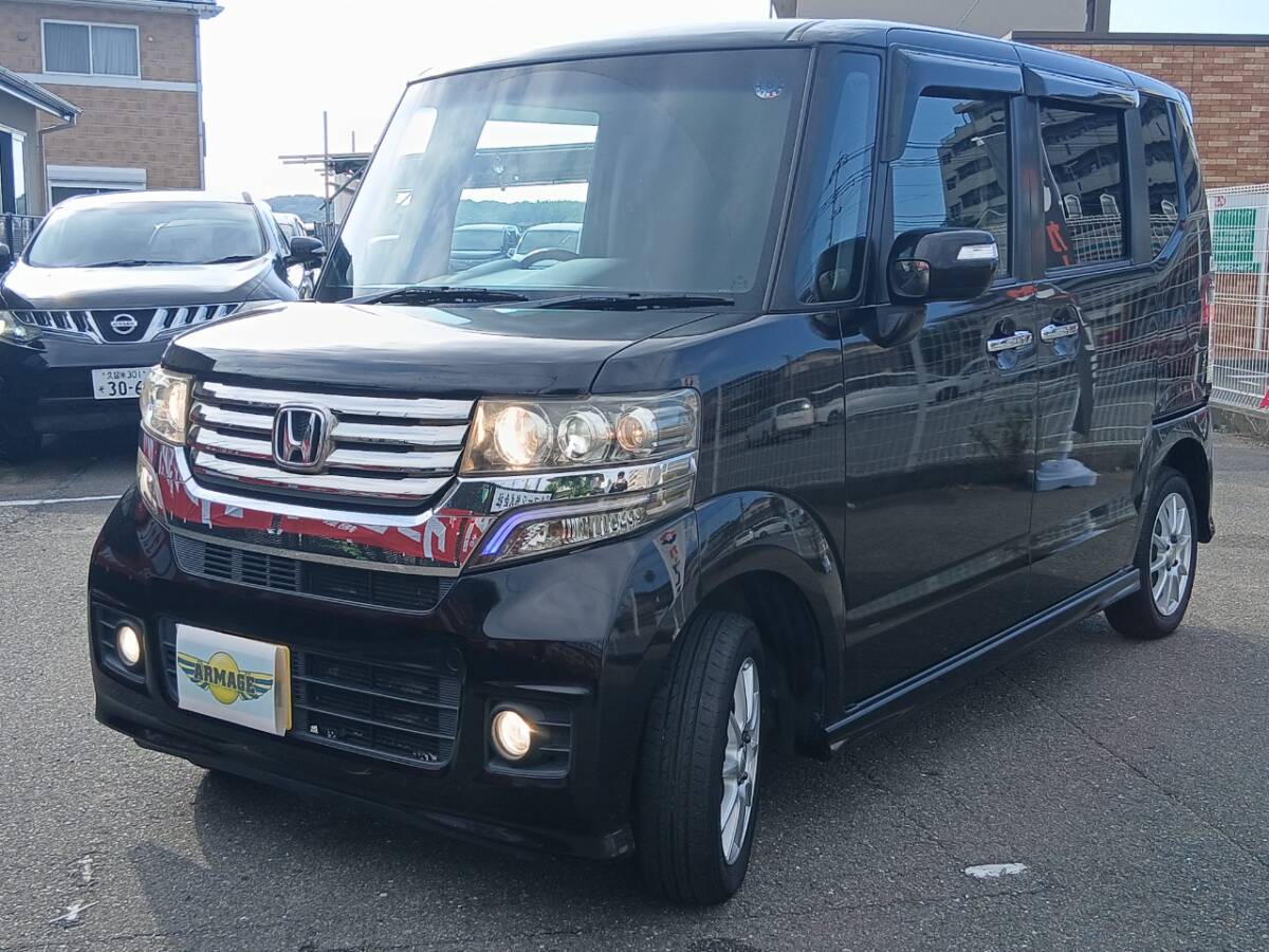 ※九州・福岡発※N-BOXカスタム*G Lパケ*4WD*車検8年9月*社外ナビ*DTV*Bluetooth*Bカメラ*両側パワスラ*スマートキー*HID*社外AW*210913_画像7