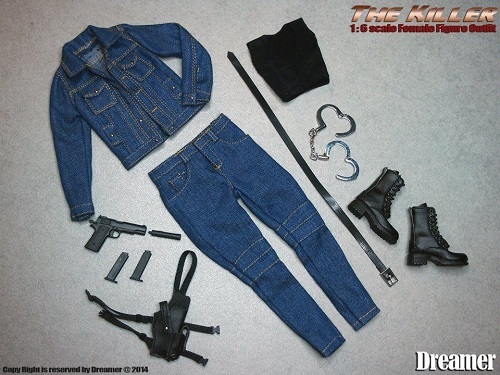 Dreamer 1/6サイズフィギュア用衣装 女性用 デニムカスタムセット_画像2