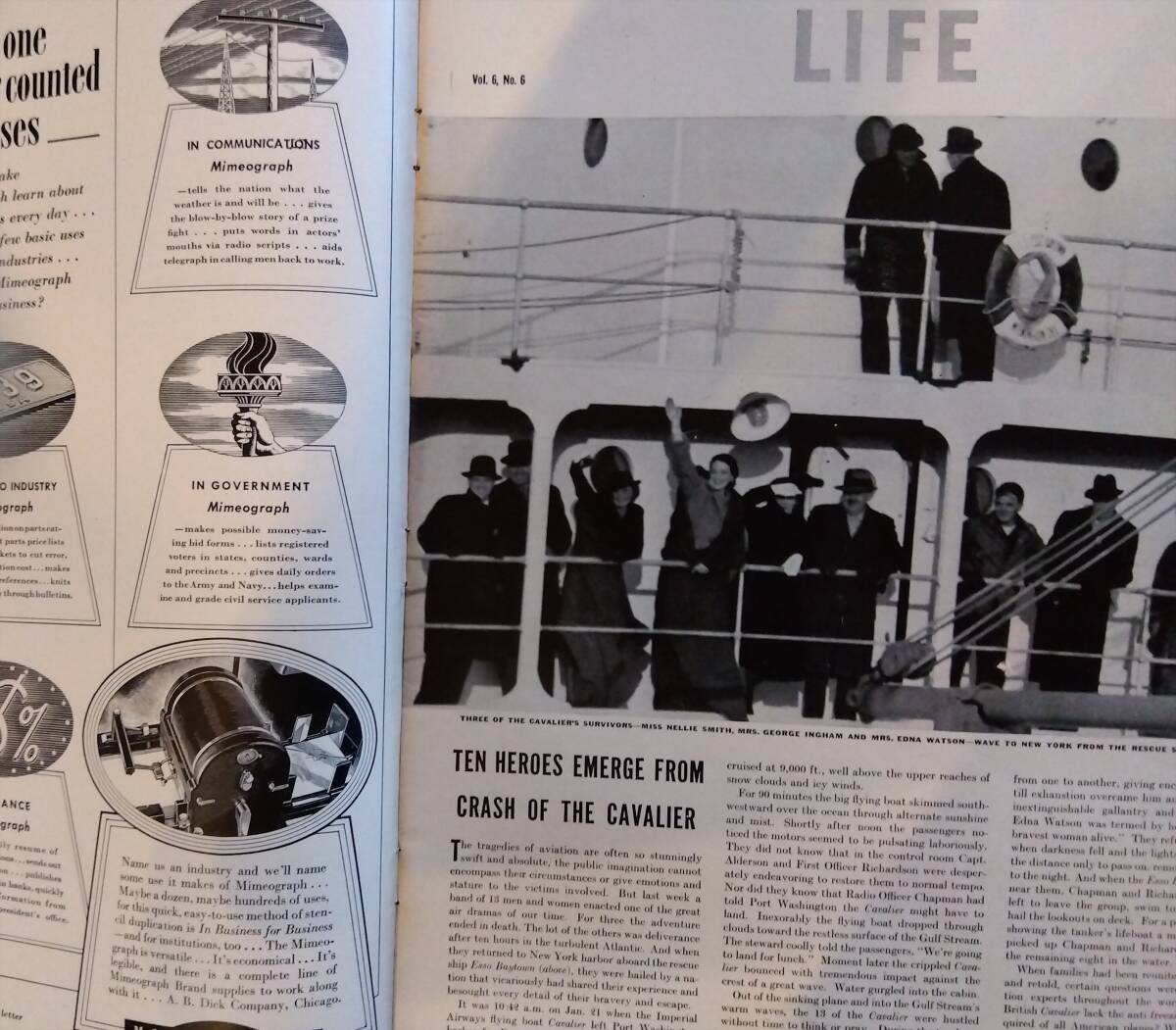 海外雑志　LIFE（ライフ） 1939年２月６日號(hào)