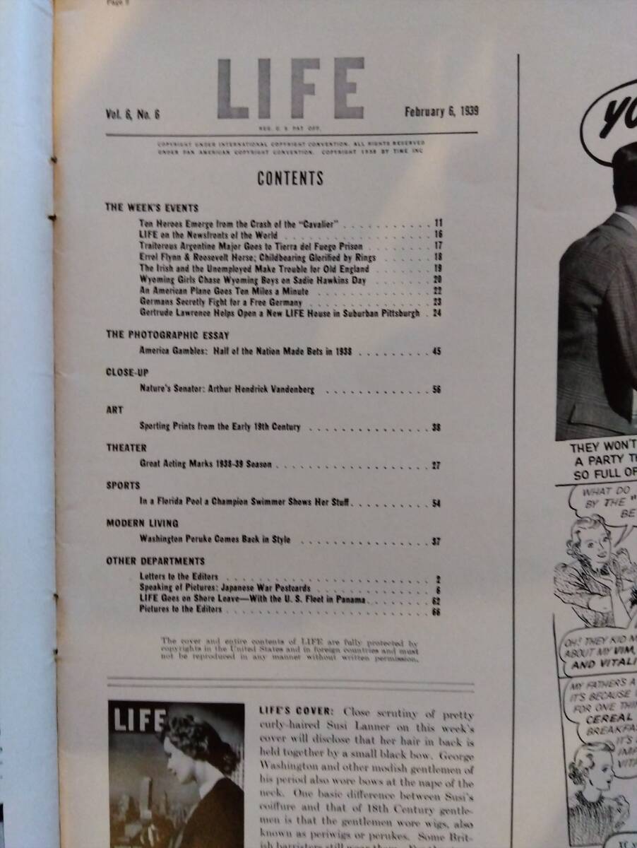 海外雑志　LIFE（ライフ） 1939年２月６日號(hào)