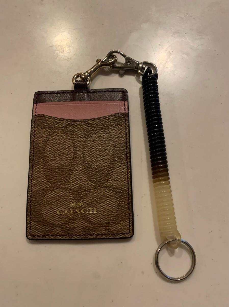COACH カードケース  パスケース  レザー  定期入れ  コインケース  キーケース  小銭入れ の画像2