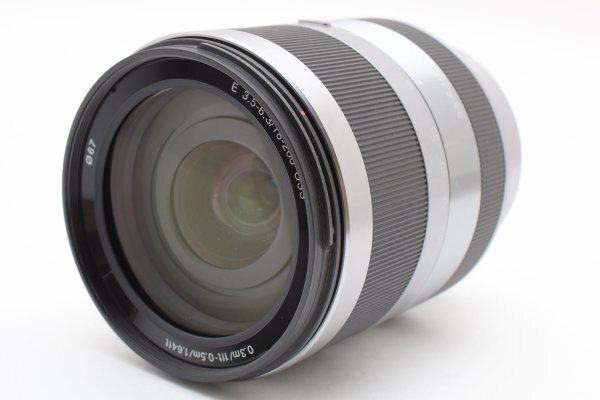 * прекрасный товар возвращенный товар гарантия * SONY Sony E 18-200mm F3.5-6.3 OSS серебряный SEL18200 E крепление сторона влагостойкий шкаф управление #M503