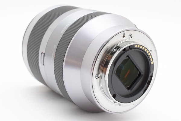 * прекрасный товар возвращенный товар гарантия * SONY Sony E 18-200mm F3.5-6.3 OSS серебряный SEL18200 E крепление сторона влагостойкий шкаф управление #M503