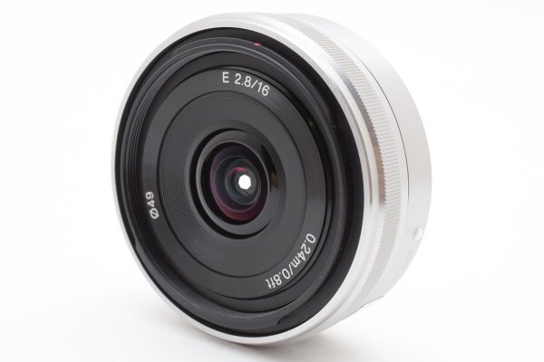 * очень красивый товар возвращенный товар гарантия * SONY Sony E 16mm F2.8 SEL16F28 серебряный E крепление влагостойкий шкаф управление #M504