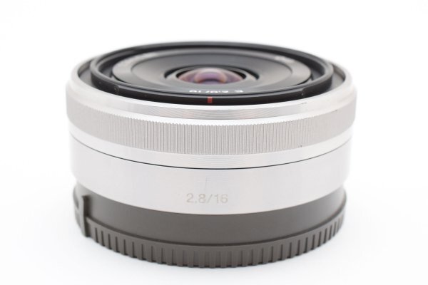 * очень красивый товар возвращенный товар гарантия * SONY Sony E 16mm F2.8 SEL16F28 серебряный E крепление влагостойкий шкаф управление #M504