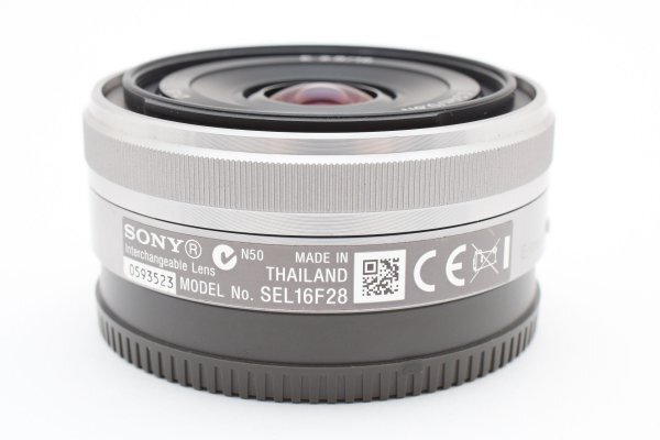 * очень красивый товар возвращенный товар гарантия * SONY Sony E 16mm F2.8 SEL16F28 серебряный E крепление влагостойкий шкаф управление #M504