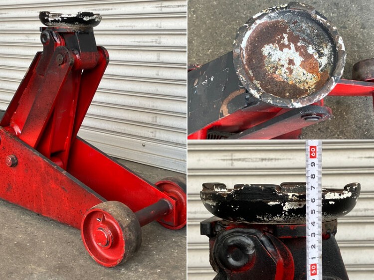 【引取限定・大阪吹田】マサダ製作所 10t エアーサービスジャッキ ASJ-100M / ガレージジャッキ フロアジャッキ ●76414_画像4