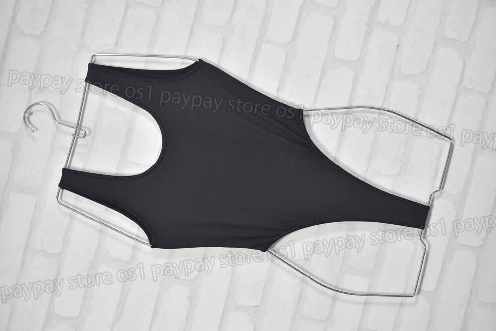 NON エアロビクス ダンス 高伸縮性 Tバック型 ハイレグ レオタード 無地 ブラック サイズFREE_画像1