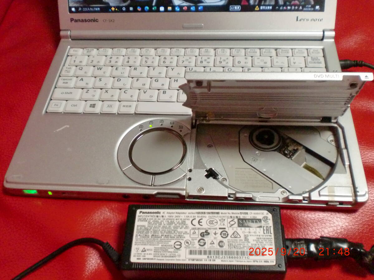 Lets note パナソニックDVD登載　CF-SX2 Windows10　必ず説明文必読です_画像2